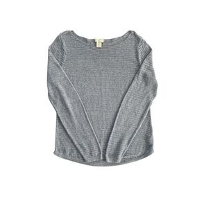 St Tropez West Light Blue Loose Knit‎ Linen
Sweater Boat Neck Women Sz L
